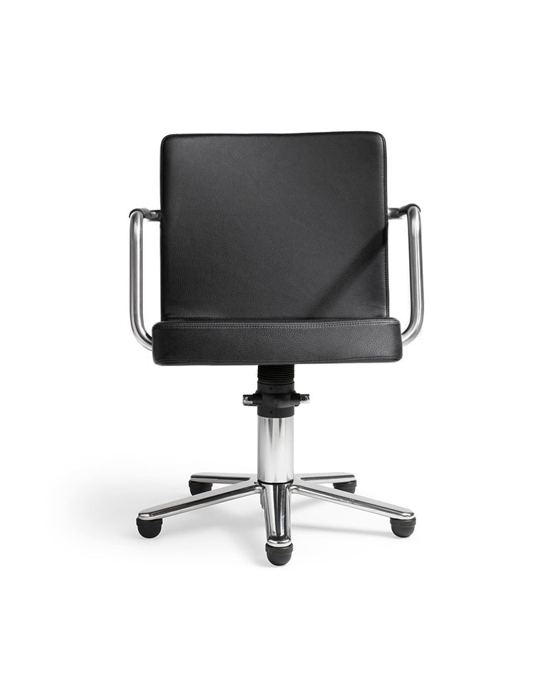 Brother - Black styling chair with chrome cross base